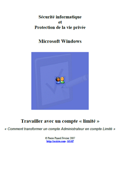 Principe de moindre privilège - Document PDF en français - 47 pages par Pierre Pinard (Assiste.com)